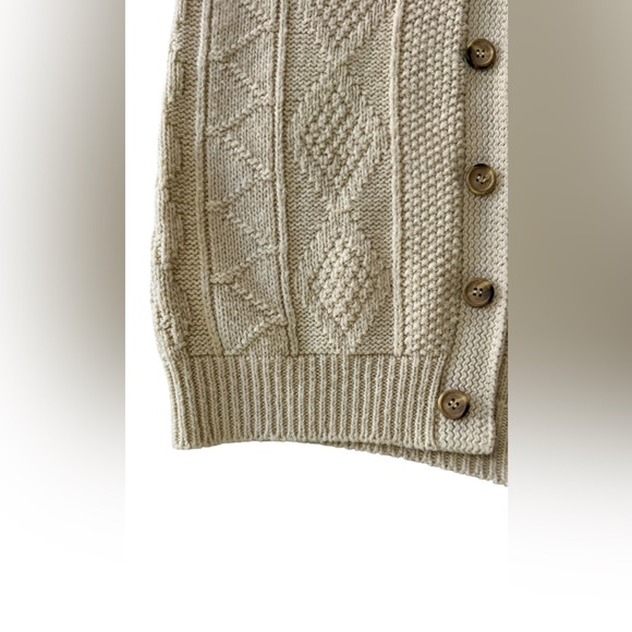 Lahmar vintage Women's Cream Cable Knit Sweater Size Small - Picture 5 of 7